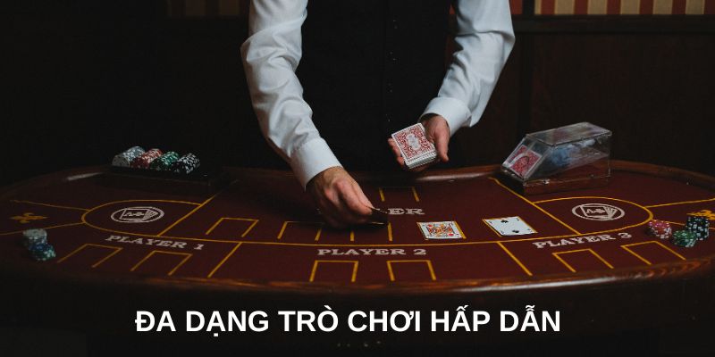 Đa dạng trò chơi hấp dẫn khi tải app